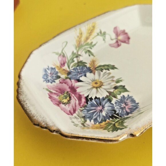Royal Albert - Harvest Bouquet - Serving/Candy/Butter Dish 7" x 5" - Picture 7 of 11